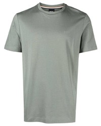 T-shirt à col rond imprimé olive BOSS