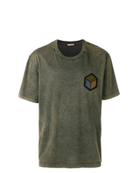 T-shirt à col rond imprimé olive Bottega Veneta