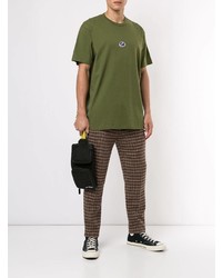 T-shirt à col rond imprimé olive Supreme