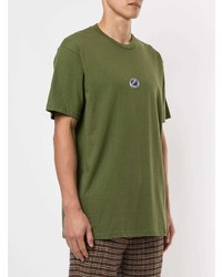 T-shirt à col rond imprimé olive Supreme