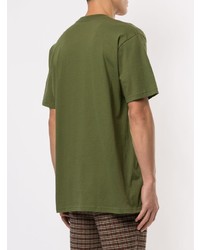 T-shirt à col rond imprimé olive Supreme