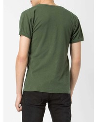 T-shirt à col rond imprimé olive Myar