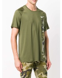 T-shirt à col rond imprimé olive Nike