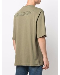 T-shirt à col rond imprimé olive Off-White