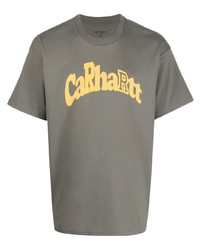 T-shirt à col rond imprimé olive Carhartt WIP