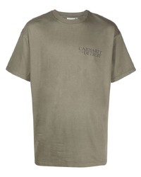 T-shirt à col rond imprimé olive Carhartt WIP