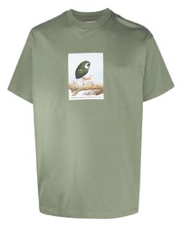 T-shirt à col rond imprimé olive Carhartt WIP