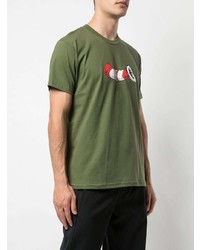 T-shirt à col rond imprimé olive Supreme