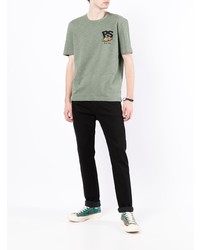 T-shirt à col rond imprimé olive PS Paul Smith