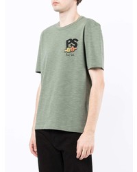 T-shirt à col rond imprimé olive PS Paul Smith