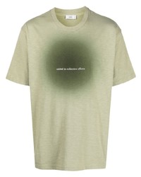 T-shirt à col rond imprimé olive Closed