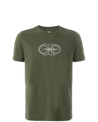 T-shirt à col rond imprimé olive CP Company