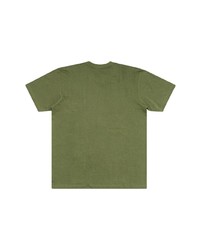 T-shirt à col rond imprimé olive Supreme