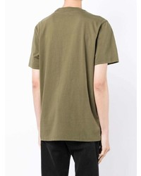 T-shirt à col rond imprimé olive Maharishi