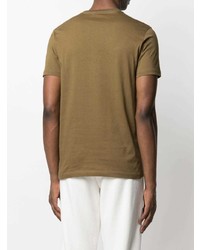 T-shirt à col rond imprimé olive Paul Smith