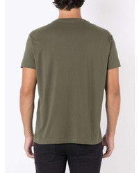 T-shirt à col rond imprimé olive OSKLEN