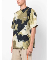 T-shirt à col rond imprimé olive A Bathing Ape