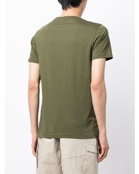 T-shirt à col rond imprimé olive PS Paul Smith