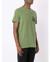 T-shirt à col rond imprimé olive OSKLEN