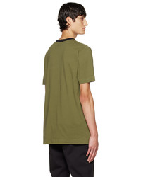 T-shirt à col rond imprimé olive 1017 Alyx 9Sm