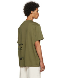 T-shirt à col rond imprimé olive Burberry