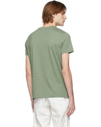 T-shirt à col rond imprimé olive A.P.C.