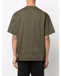 T-shirt à col rond imprimé olive DSQUARED2