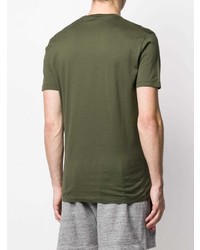 T-shirt à col rond imprimé olive DSQUARED2