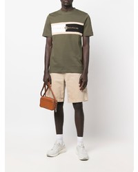 T-shirt à col rond imprimé olive Tommy Hilfiger