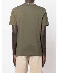 T-shirt à col rond imprimé olive Tommy Hilfiger