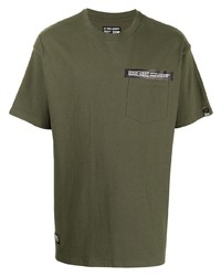 T-shirt à col rond imprimé olive Izzue