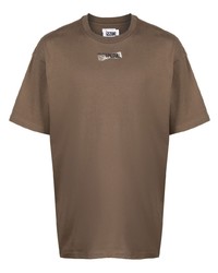 T-shirt à col rond imprimé olive Izzue