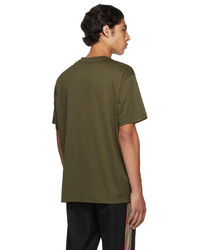 T-shirt à col rond imprimé olive Burberry