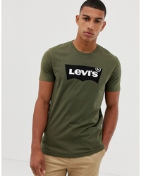 T-shirt à col rond imprimé olive Levi's