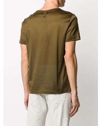 T-shirt à col rond imprimé olive Billionaire