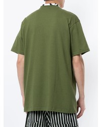 T-shirt à col rond imprimé olive Supreme