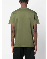 T-shirt à col rond imprimé olive DSQUARED2