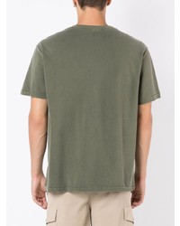 T-shirt à col rond imprimé olive OSKLEN