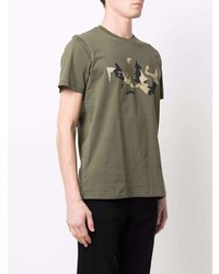 T-shirt à col rond imprimé olive rag & bone