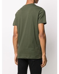 T-shirt à col rond imprimé olive Calvin Klein Jeans