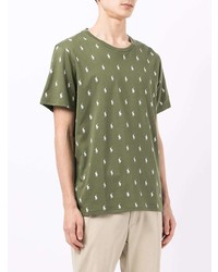 T-shirt à col rond imprimé olive Polo Ralph Lauren