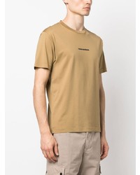 T-shirt à col rond imprimé olive Stone Island