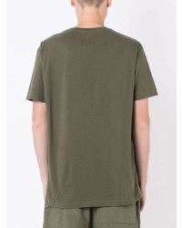 T-shirt à col rond imprimé olive OSKLEN