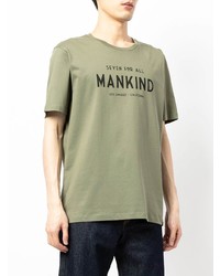 T-shirt à col rond imprimé olive 7 For All Mankind