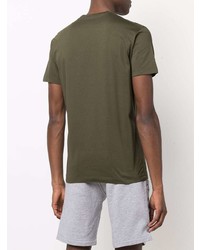 T-shirt à col rond imprimé olive DSQUARED2