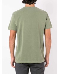 T-shirt à col rond imprimé olive OSKLEN