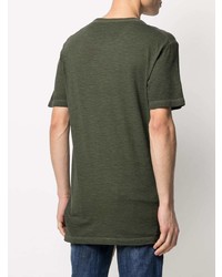 T-shirt à col rond imprimé olive DSQUARED2