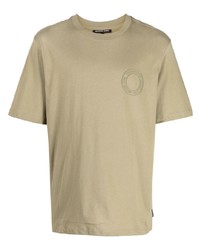 T-shirt à col rond imprimé olive Michael Kors