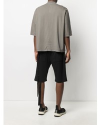 T-shirt à col rond imprimé olive Rick Owens DRKSHDW