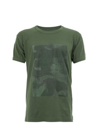 T-shirt à col rond imprimé olive Myar